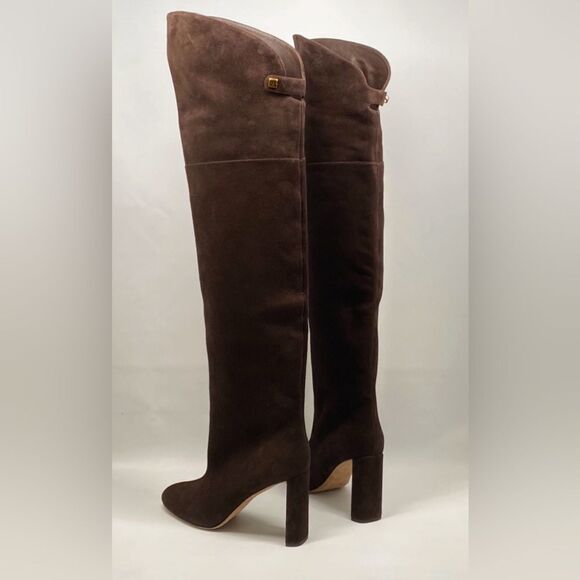 MAISON SKORPIOS Marylin Suede Over The Knee Boots size 40 - Picture 8 of 14